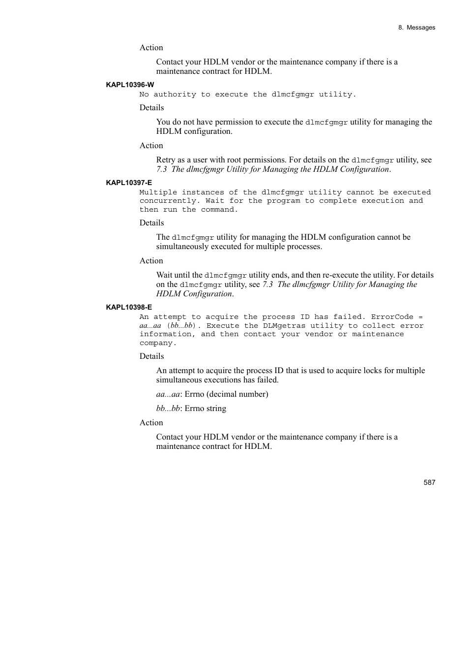 HP Hitachi Dynamic Link Manager Software User Manual | Page 609 / 652