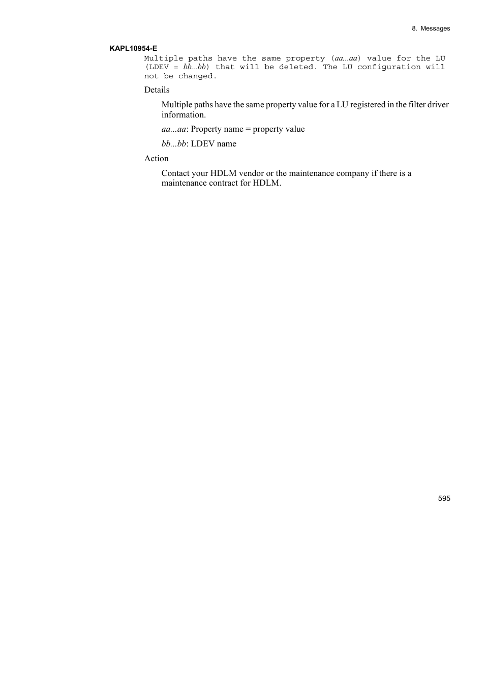 HP Hitachi Dynamic Link Manager Software User Manual | Page 617 / 652