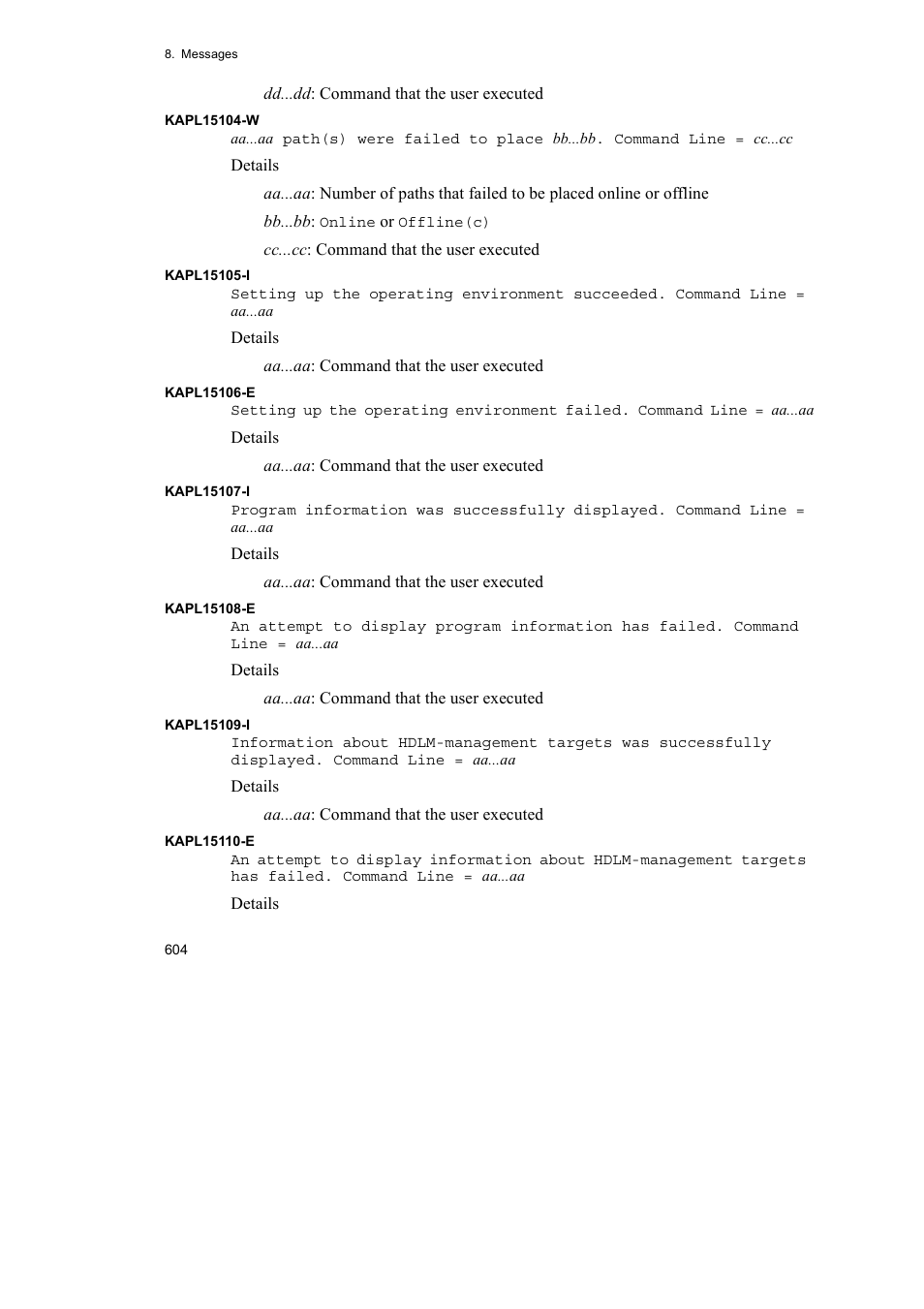 HP Hitachi Dynamic Link Manager Software User Manual | Page 626 / 652