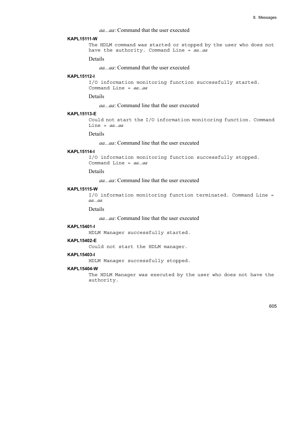 HP Hitachi Dynamic Link Manager Software User Manual | Page 627 / 652