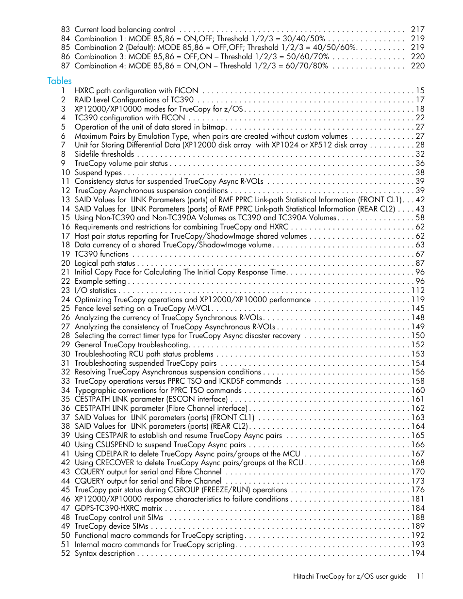 HP StorageWorks XP Remote Web Console Software User Manual | Page 11 / 230