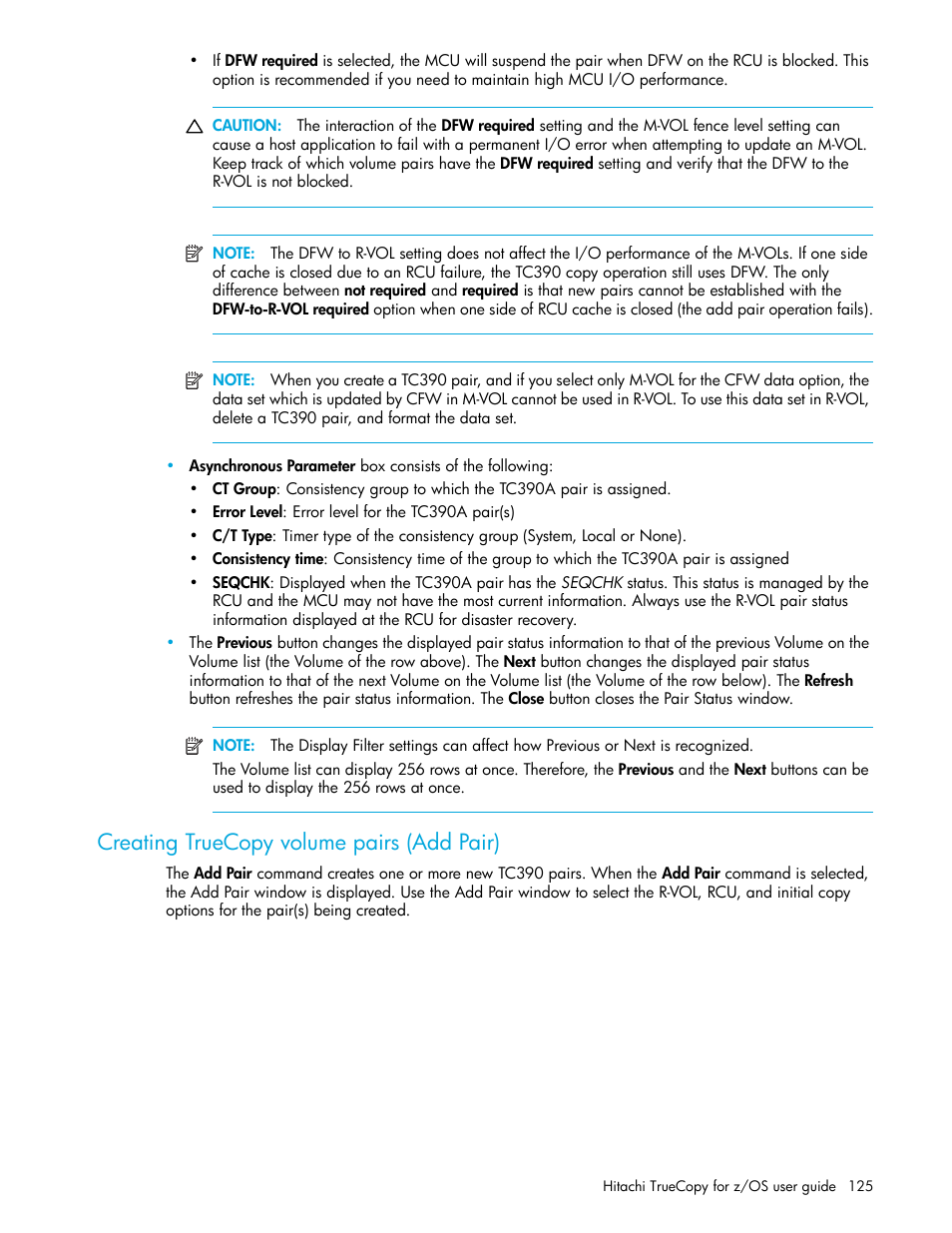 Creating truecopy volume pairs (add pair), Panel (see, Creating truecopy volume pairs (add | Pair), On (see | HP StorageWorks XP Remote Web Console Software User Manual | Page 125 / 230