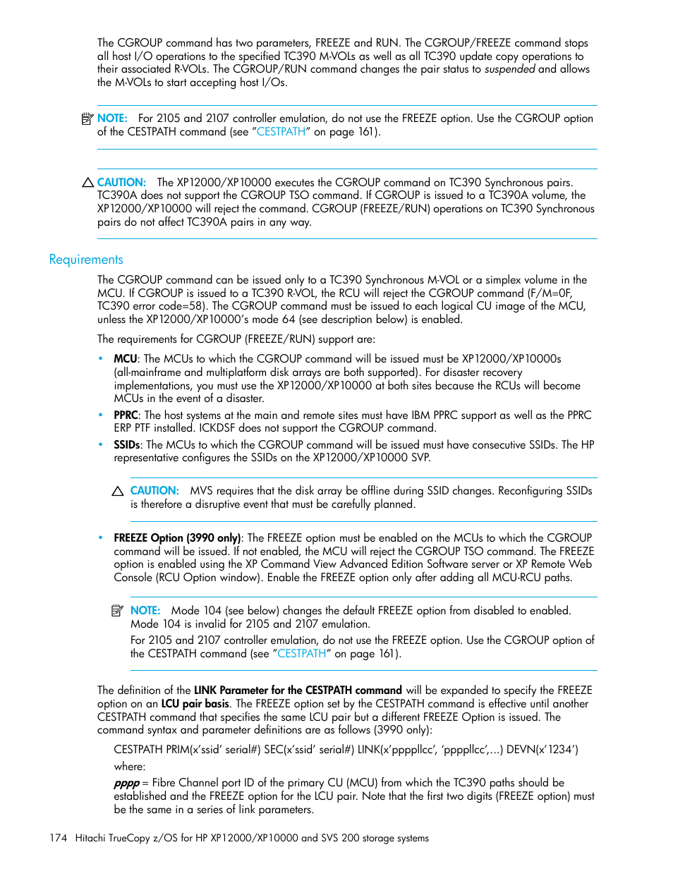 Requirements | HP StorageWorks XP Remote Web Console Software User Manual | Page 174 / 230