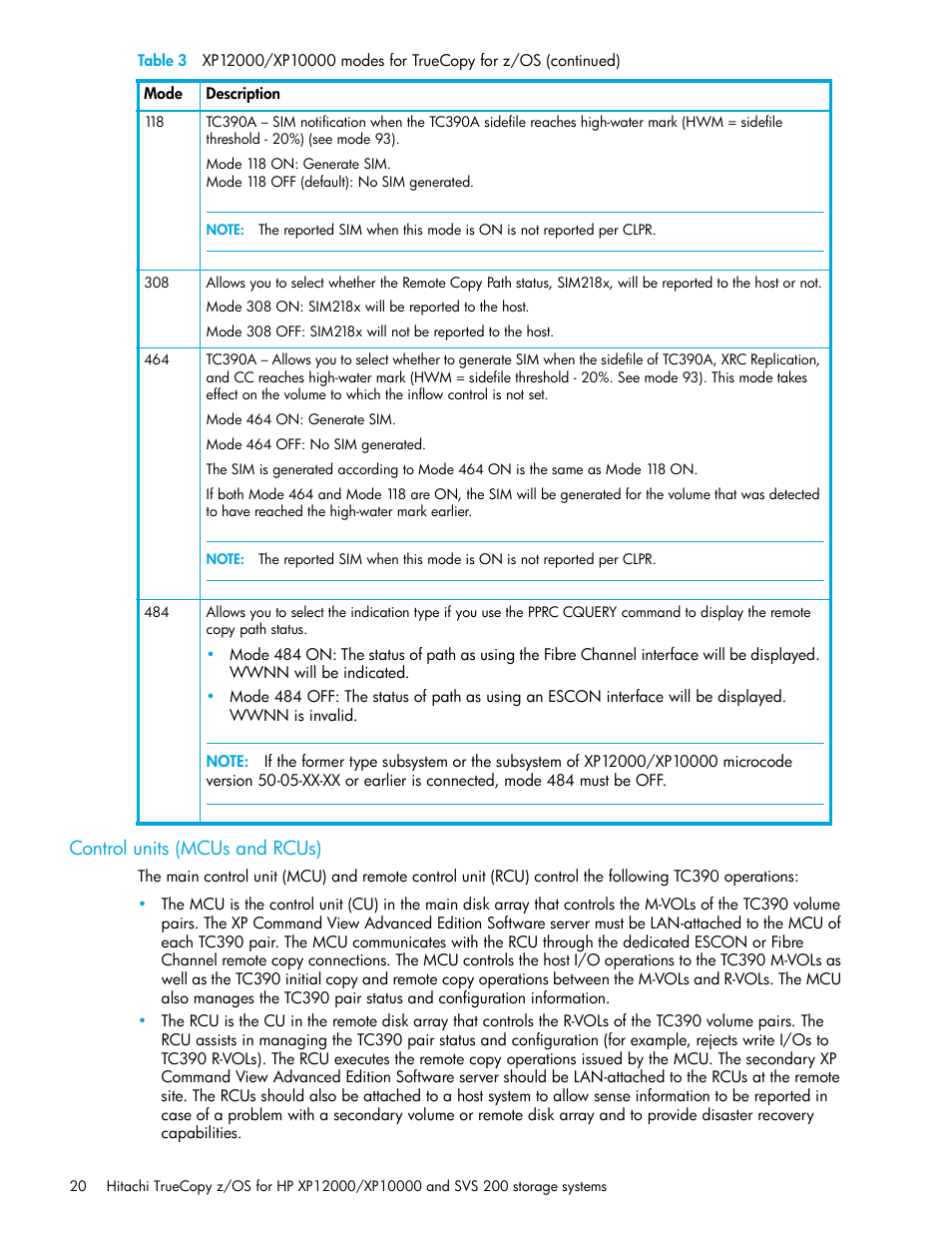 Control units (mcus and rcus) | HP StorageWorks XP Remote Web Console Software User Manual | Page 20 / 230