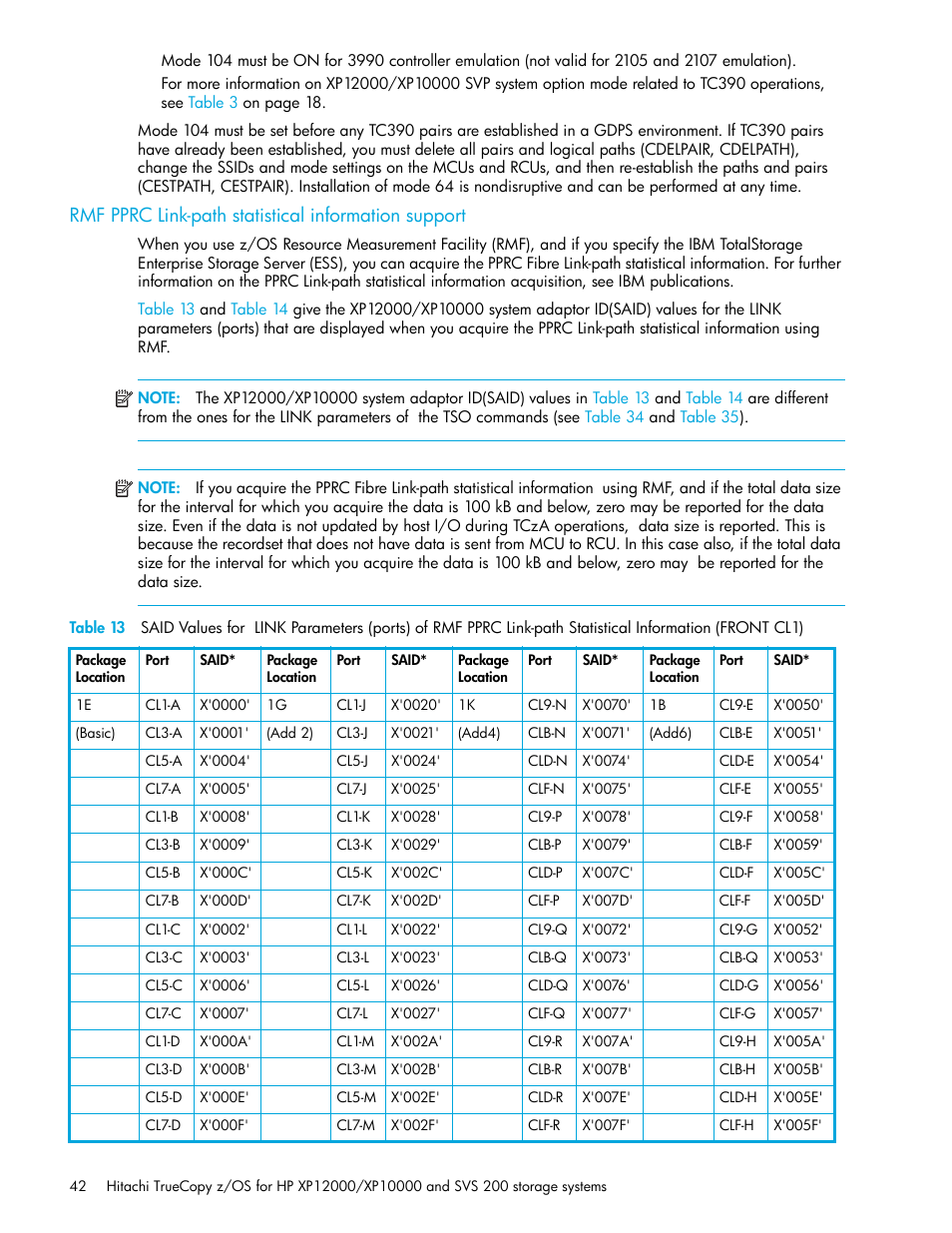 Rmf pprc link-path statistical information support | HP StorageWorks XP Remote Web Console Software User Manual | Page 42 / 230