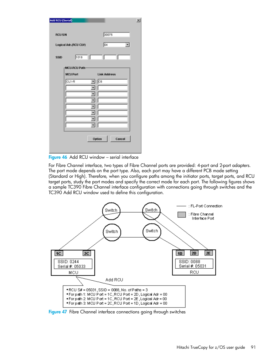 Figure 46 add rcu window – serial interface, 46 add rcu window – serial interface | HP StorageWorks XP Remote Web Console Software User Manual | Page 91 / 230