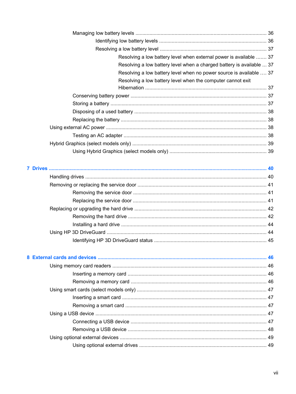 HP EliteBook 850 G1 Notebook PC User Manual | Page 7 / 90