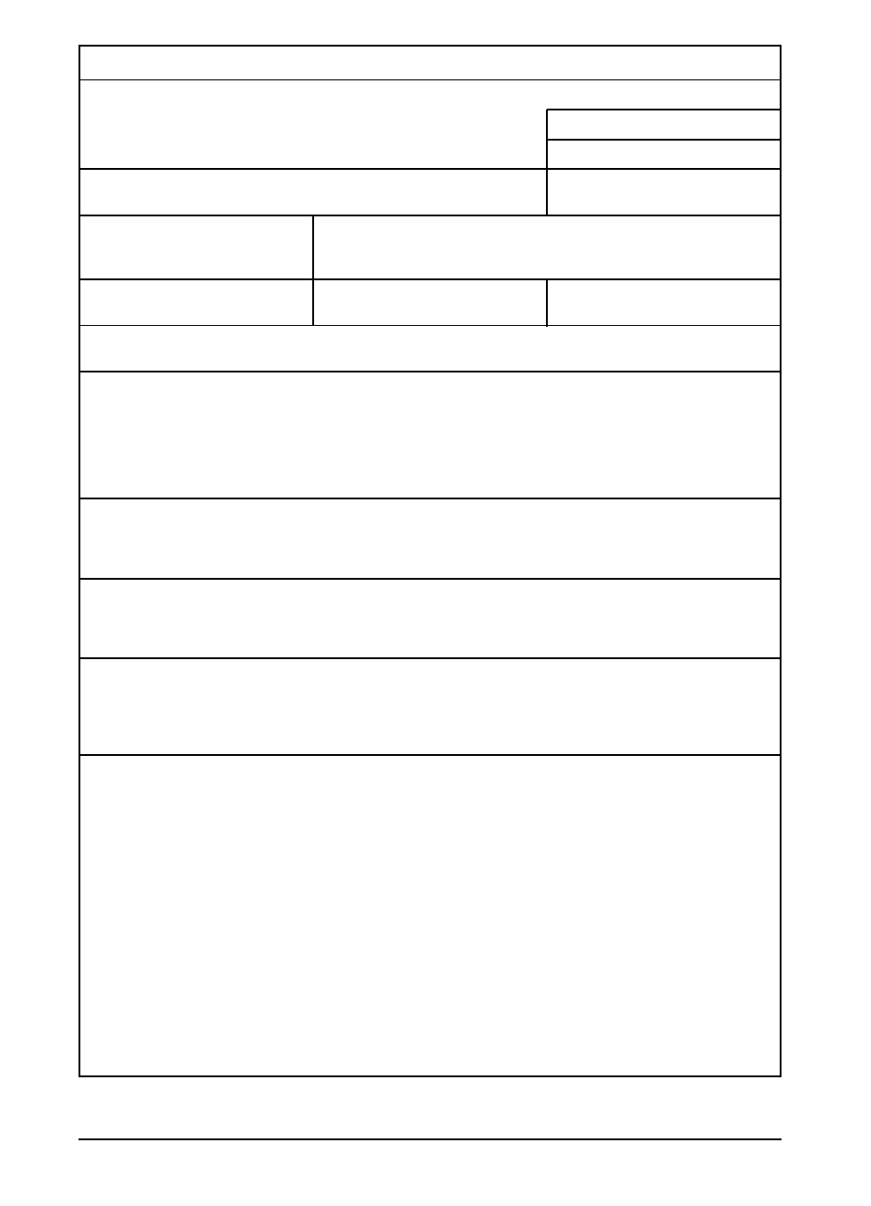 6 warranties/licenses, Service information form | HP LaserJet 6pmp Printer series User Manual | Page 105 / 142