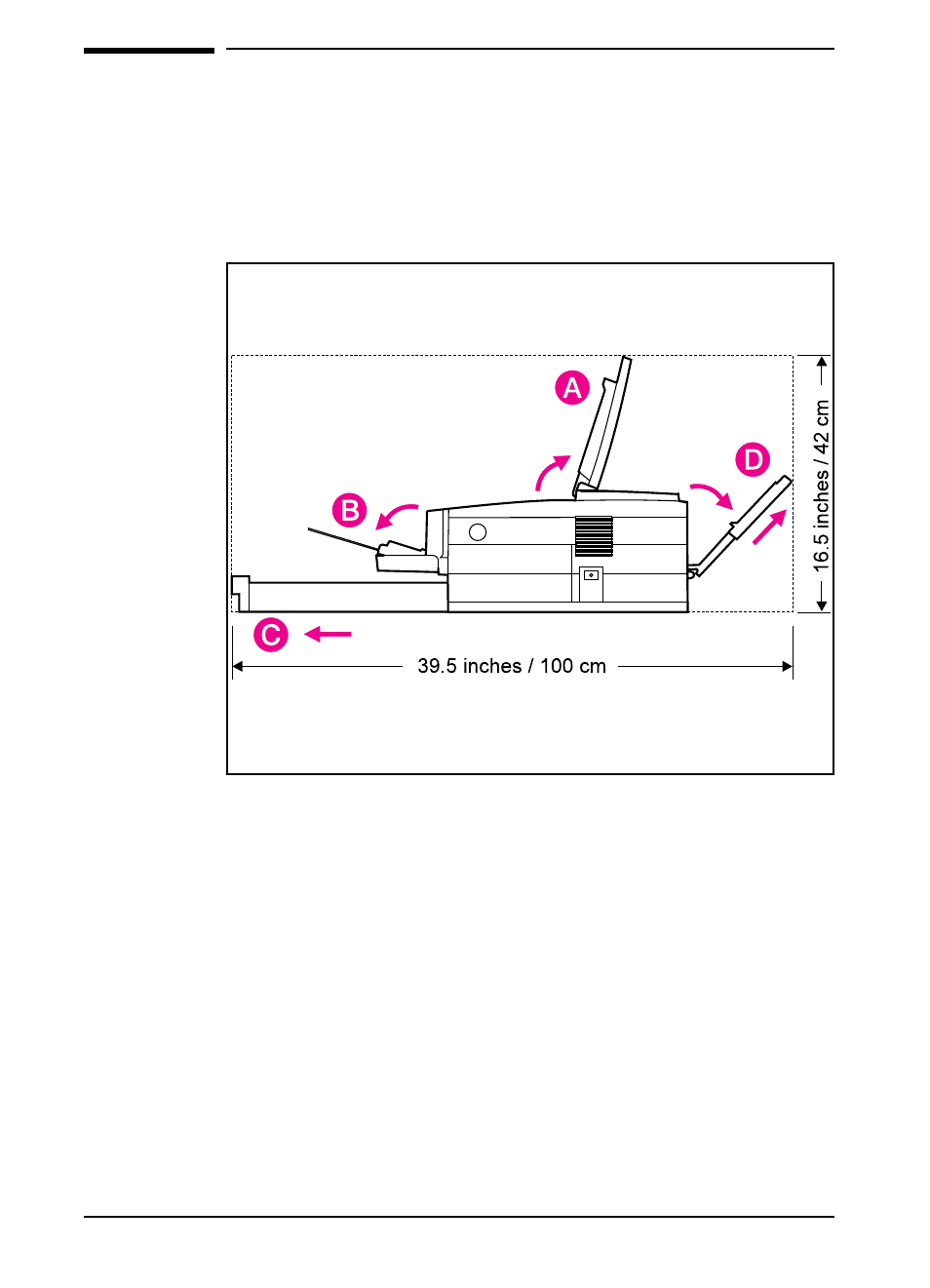 Step 2. prepare a location for the printer | HP LaserJet 6pmp Printer series User Manual | Page 13 / 142