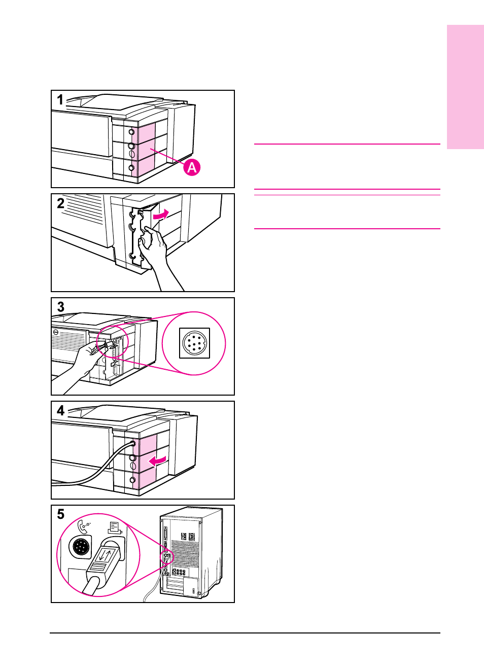 Attaching a macintosh printer cable | HP LaserJet 6pmp Printer series User Manual | Page 20 / 142