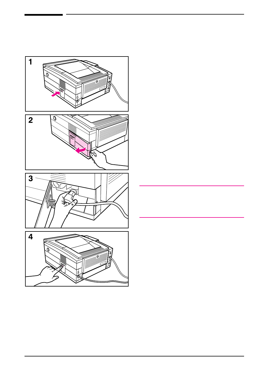 Step 7. attach the power cord | HP LaserJet 6pmp Printer series User Manual | Page 21 / 142