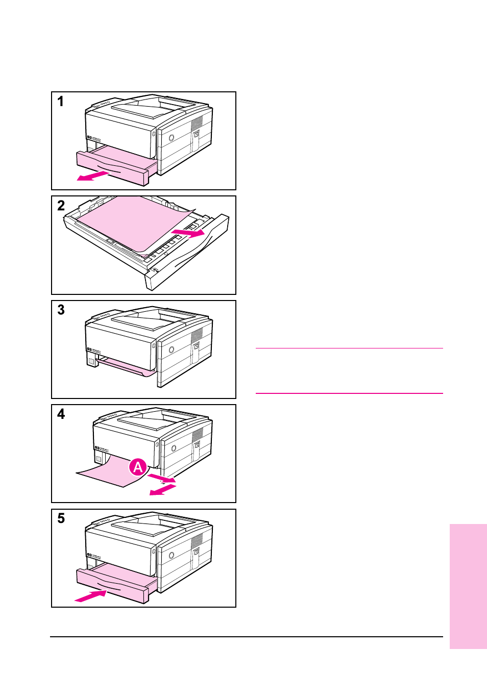 Paper jam: tray 2 paper feed area | HP LaserJet 6pmp Printer series User Manual | Page 80 / 142