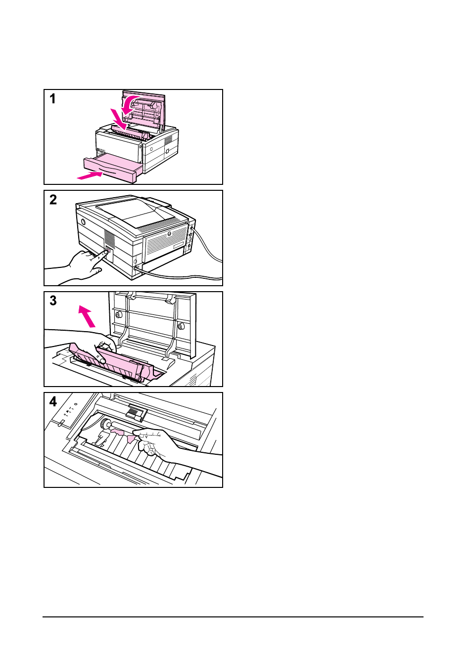 Paper jam: removing torn pieces of paper | HP LaserJet 6pmp Printer series User Manual | Page 83 / 142