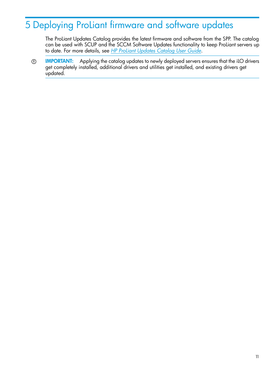 5 deploying proliant firmware and software updates | HP OneView for Microsoft System Center User Manual | Page 11 / 22