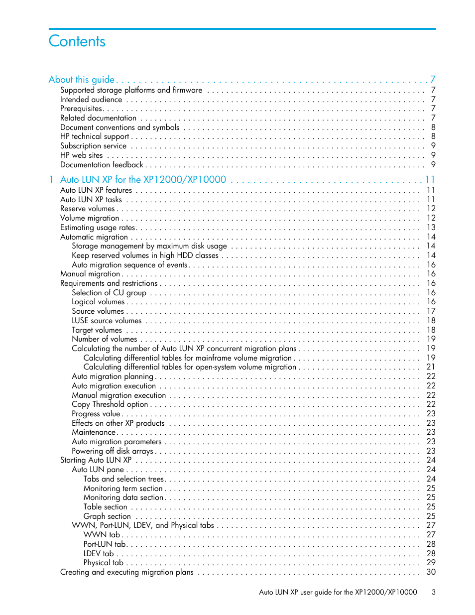 HP StorageWorks XP Remote Web Console Software User Manual | Page 3 / 68