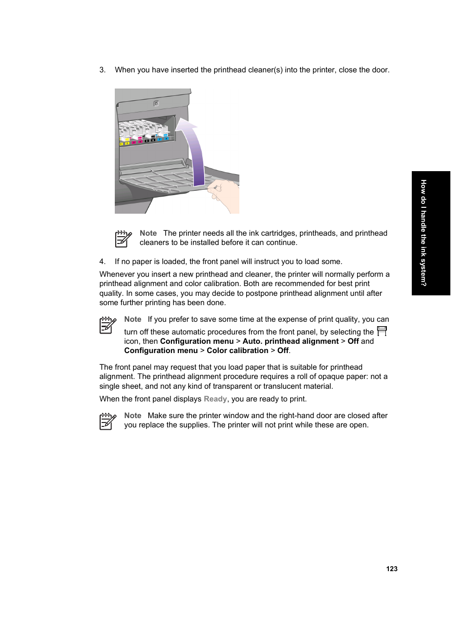 HP Designjet 4000 Printer series User Manual | Page 125 / 268