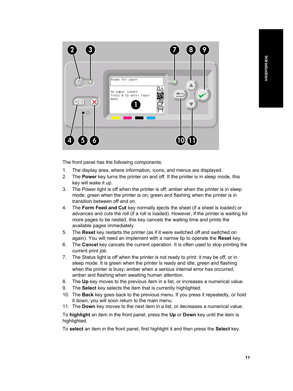 HP Designjet 4000 Printer series User Manual | Page 13 / 268