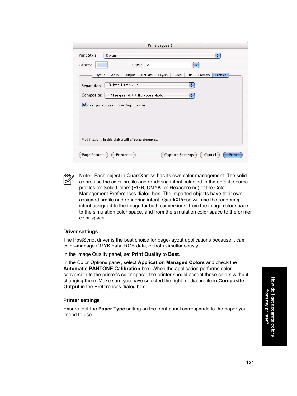 HP Designjet 4000 Printer series User Manual | Page 159 / 268