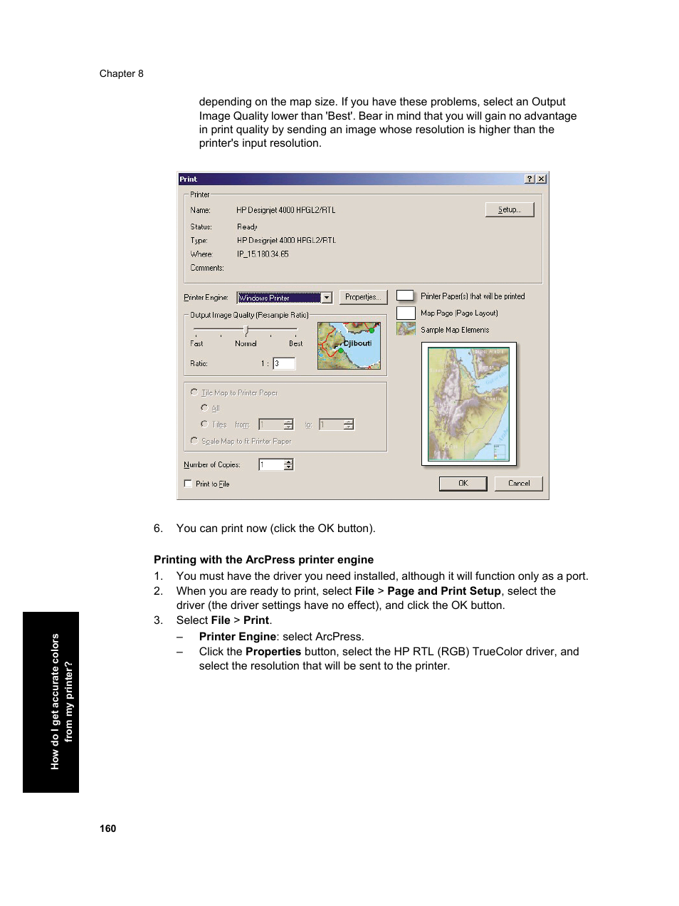 HP Designjet 4000 Printer series User Manual | Page 162 / 268
