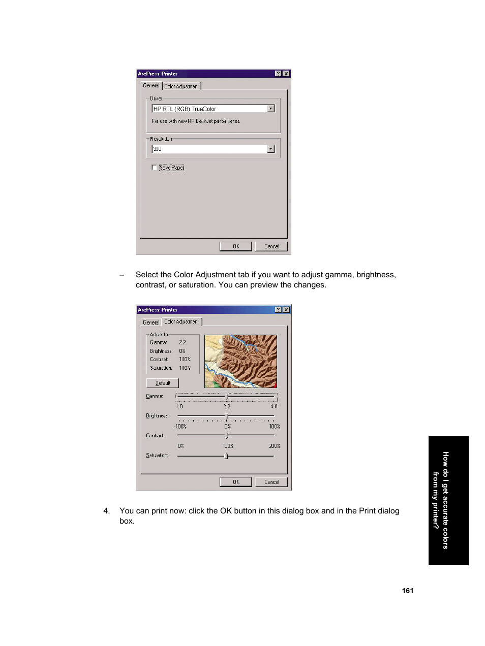 HP Designjet 4000 Printer series User Manual | Page 163 / 268