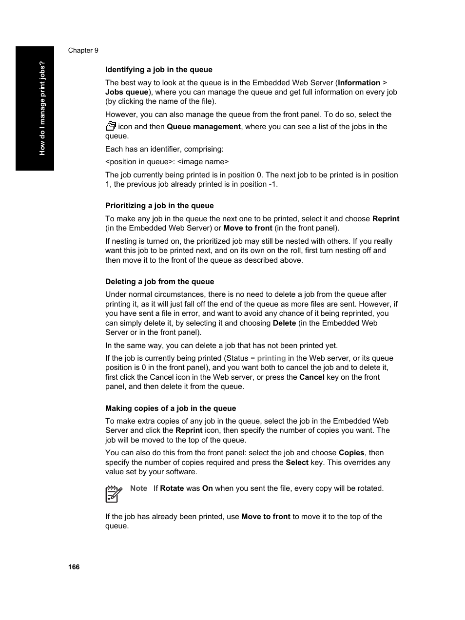 HP Designjet 4000 Printer series User Manual | Page 168 / 268