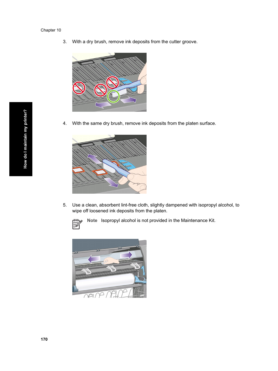 HP Designjet 4000 Printer series User Manual | Page 172 / 268