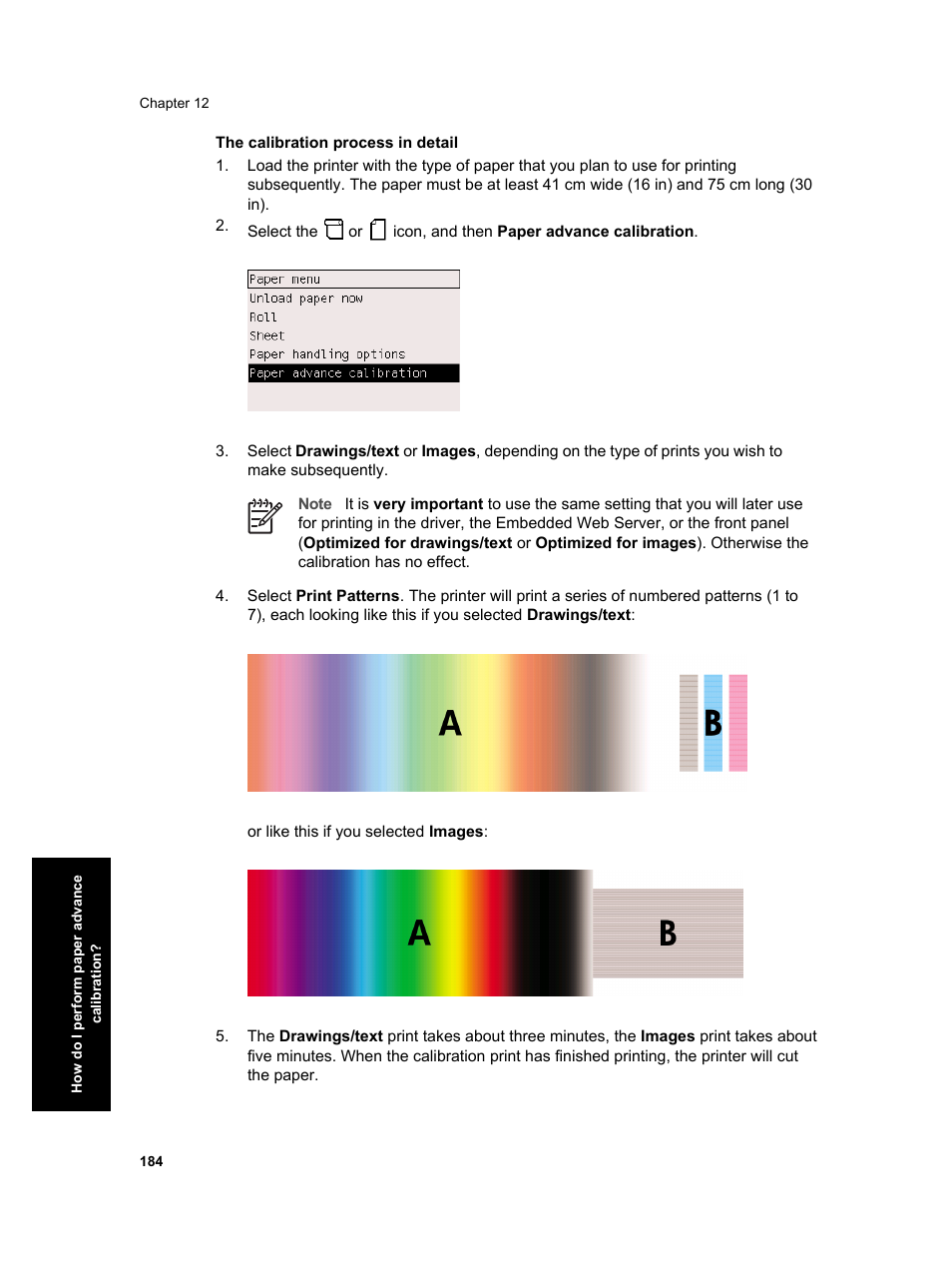 HP Designjet 4000 Printer series User Manual | Page 186 / 268