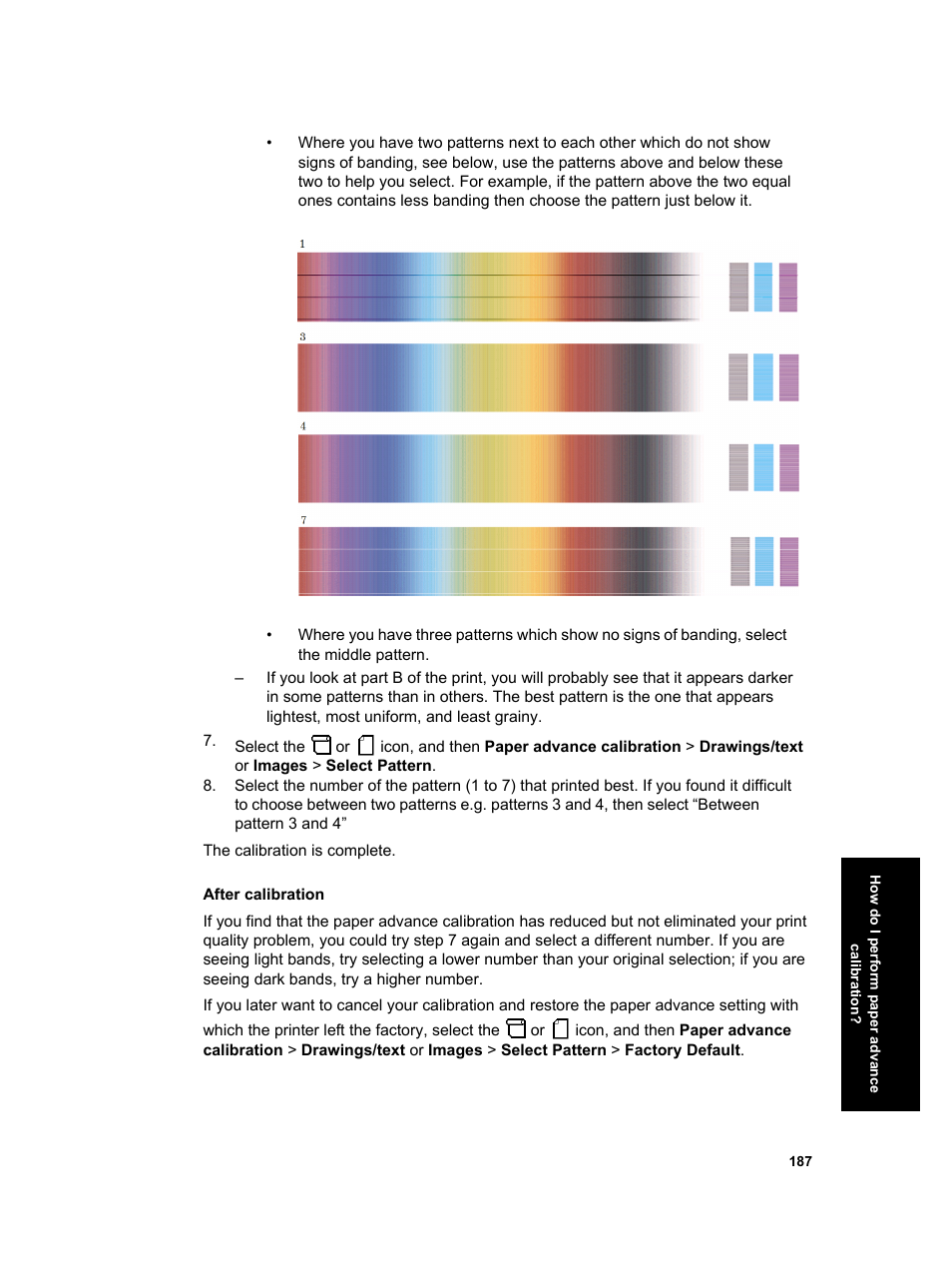 HP Designjet 4000 Printer series User Manual | Page 189 / 268
