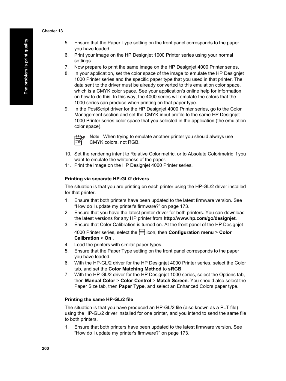 HP Designjet 4000 Printer series User Manual | Page 202 / 268