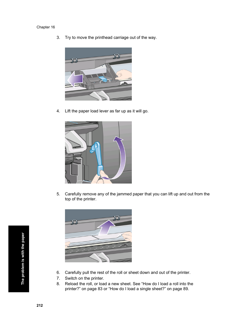 HP Designjet 4000 Printer series User Manual | Page 214 / 268