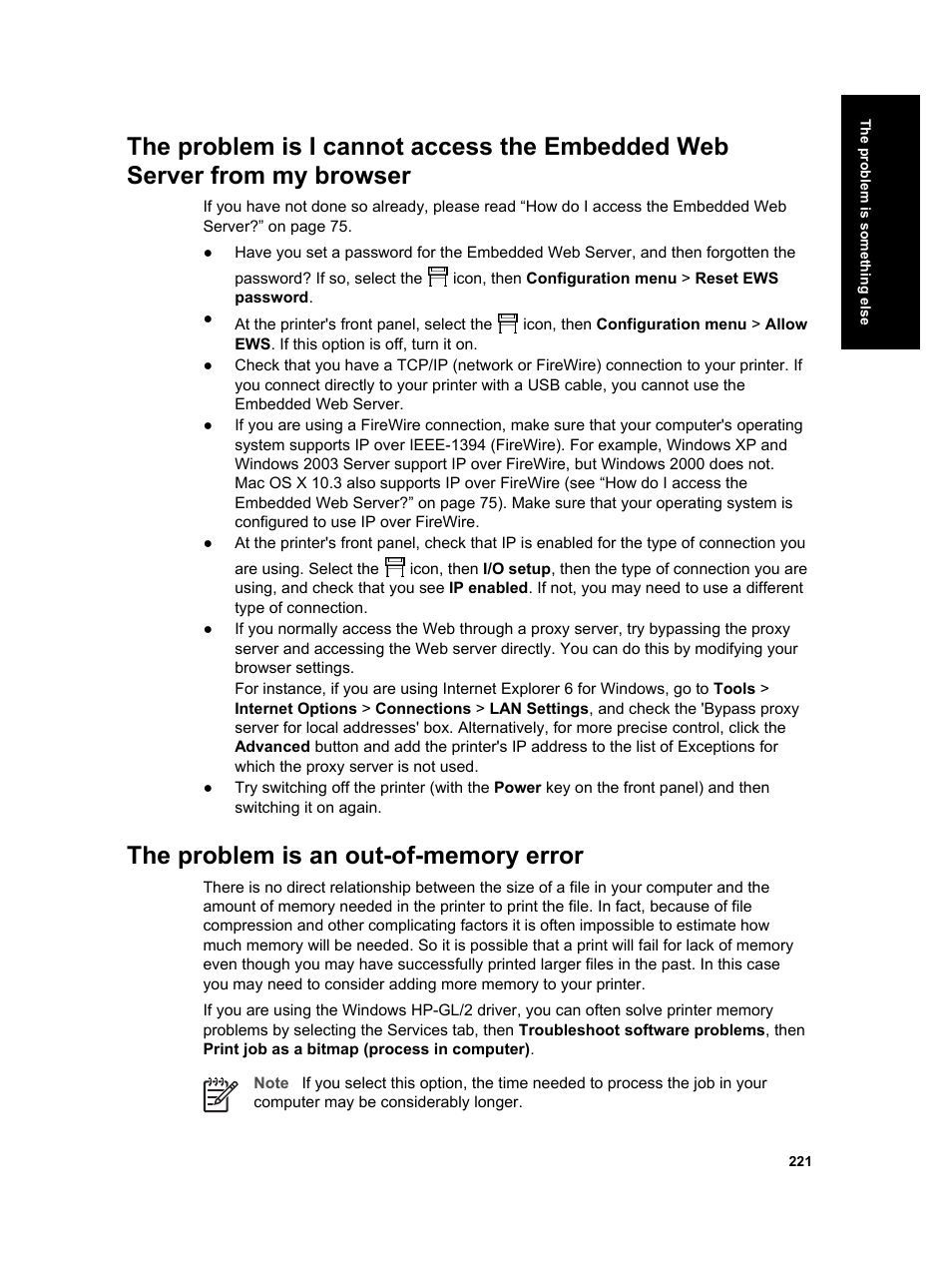 HP Designjet 4000 Printer series User Manual | Page 223 / 268