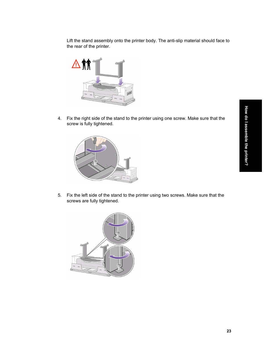 HP Designjet 4000 Printer series User Manual | Page 25 / 268