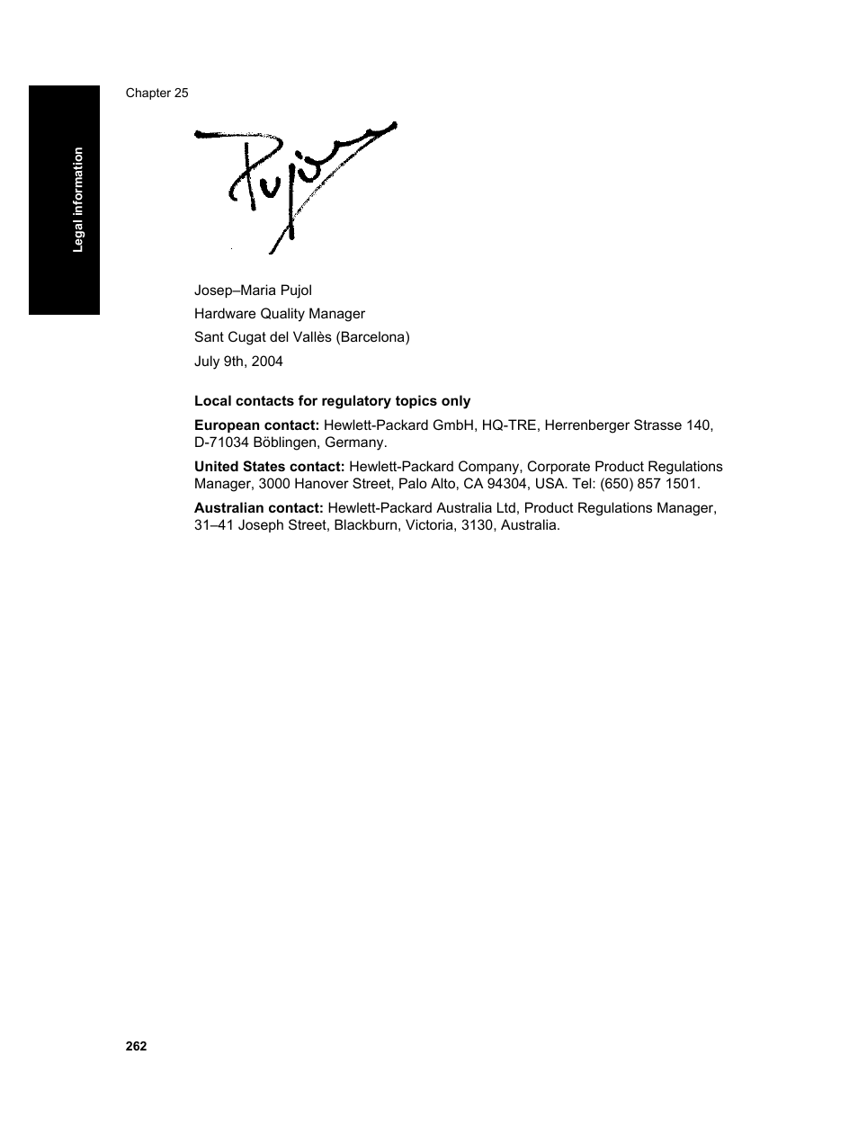 HP Designjet 4000 Printer series User Manual | Page 264 / 268