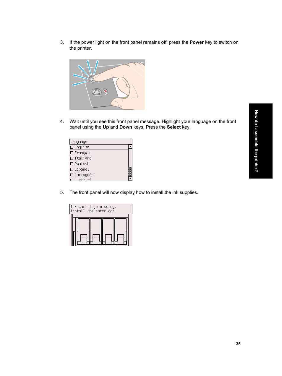 HP Designjet 4000 Printer series User Manual | Page 37 / 268