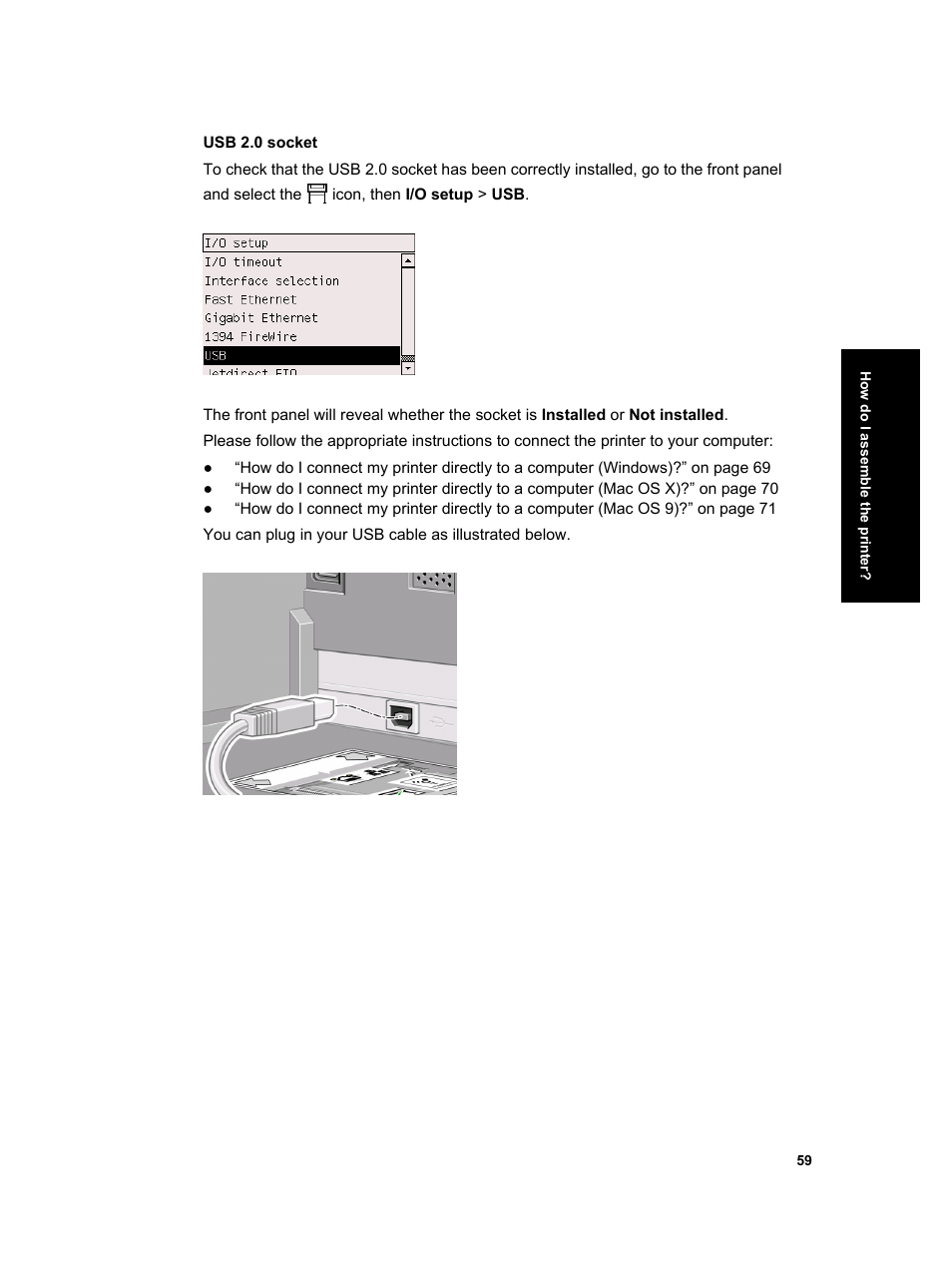HP Designjet 4000 Printer series User Manual | Page 61 / 268