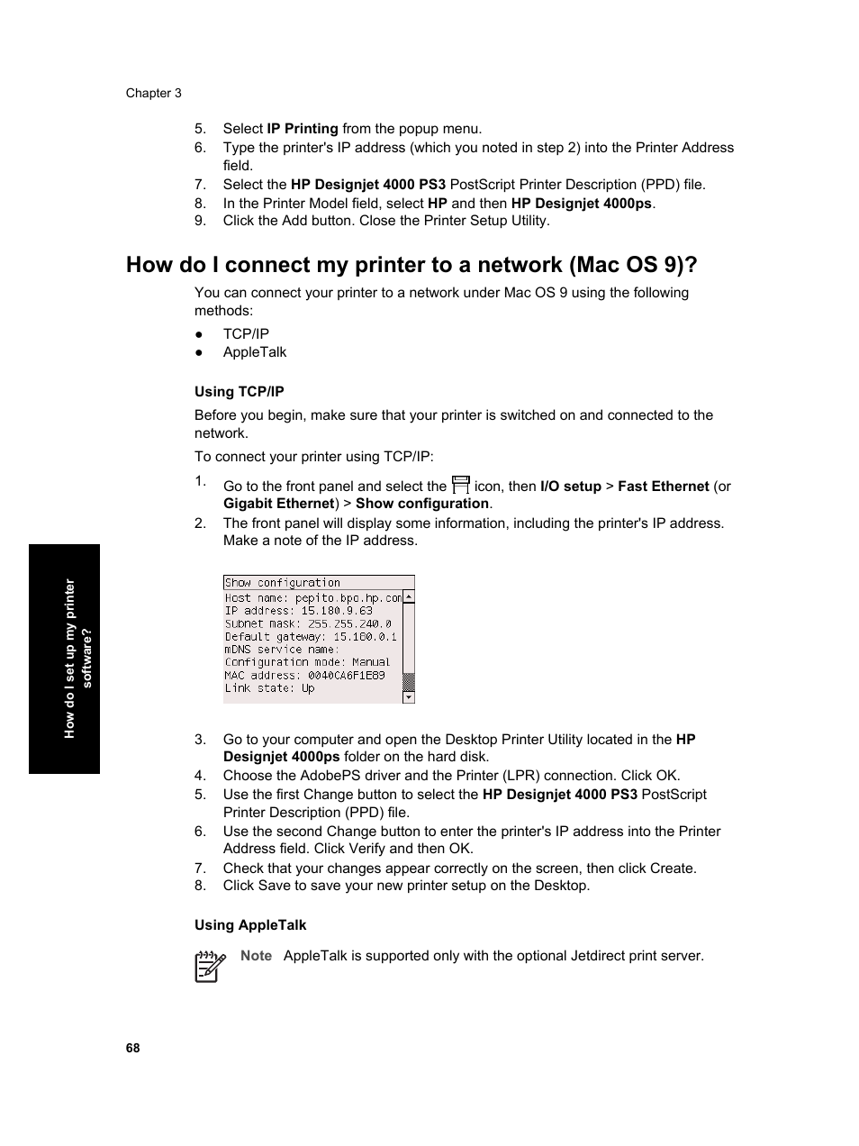HP Designjet 4000 Printer series User Manual | Page 70 / 268