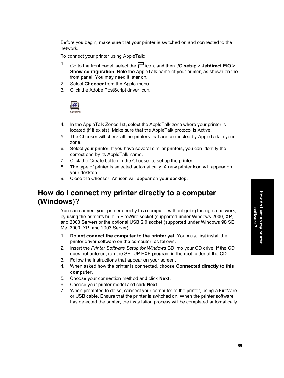 HP Designjet 4000 Printer series User Manual | Page 71 / 268