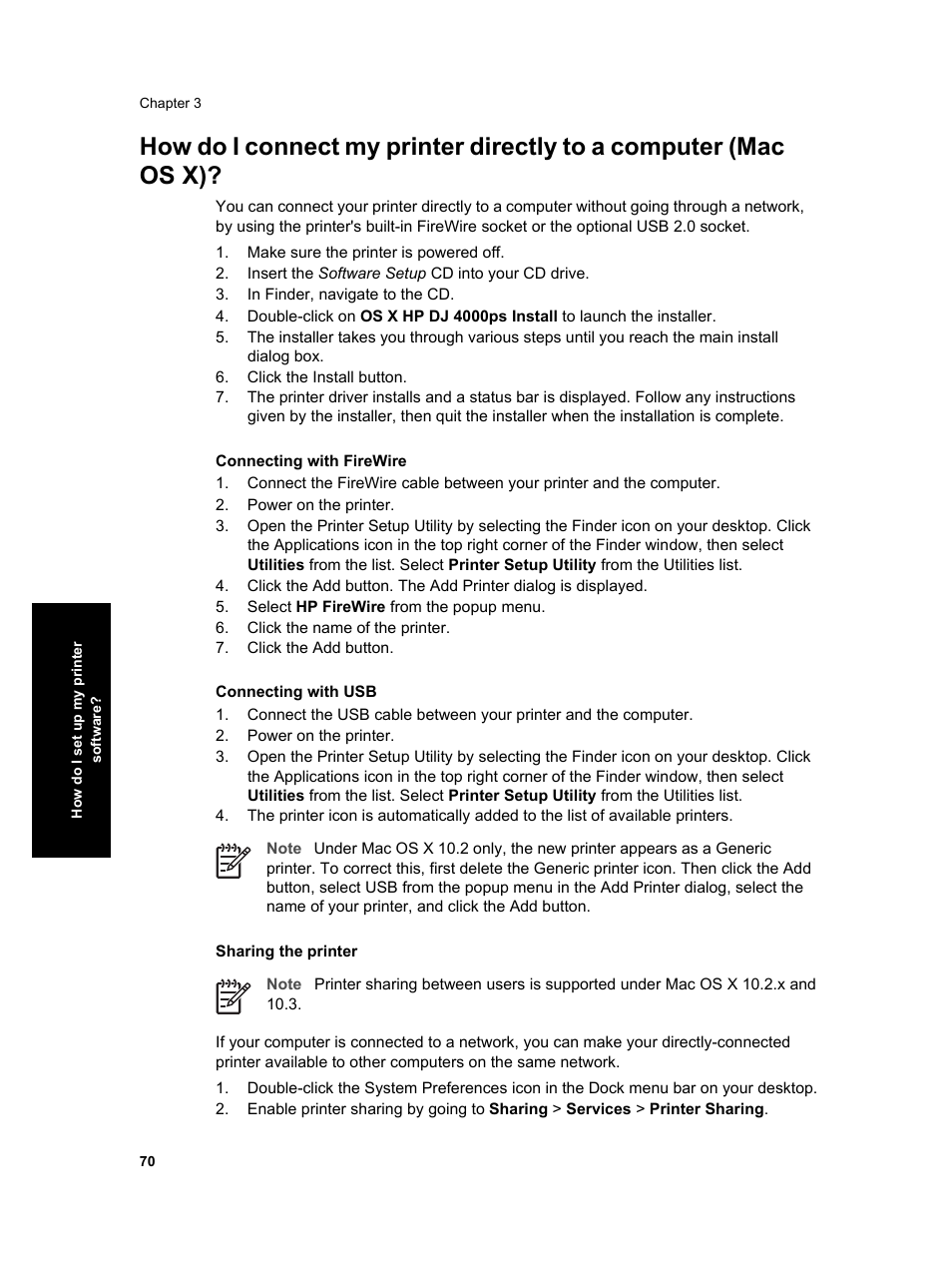 HP Designjet 4000 Printer series User Manual | Page 72 / 268