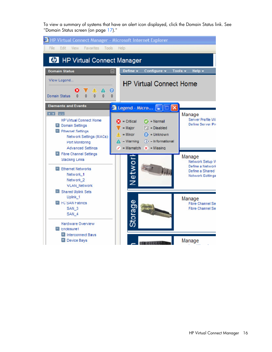 HP Virtual Connect 4Gb Fibre Channel Module for c-Class BladeSystem User Manual | Page 16 / 158