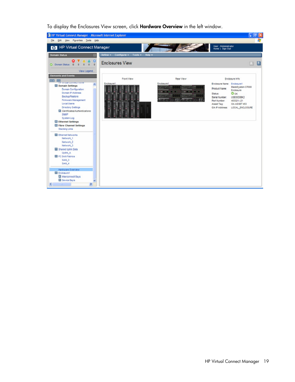 HP Virtual Connect 4Gb Fibre Channel Module for c-Class BladeSystem User Manual | Page 19 / 158