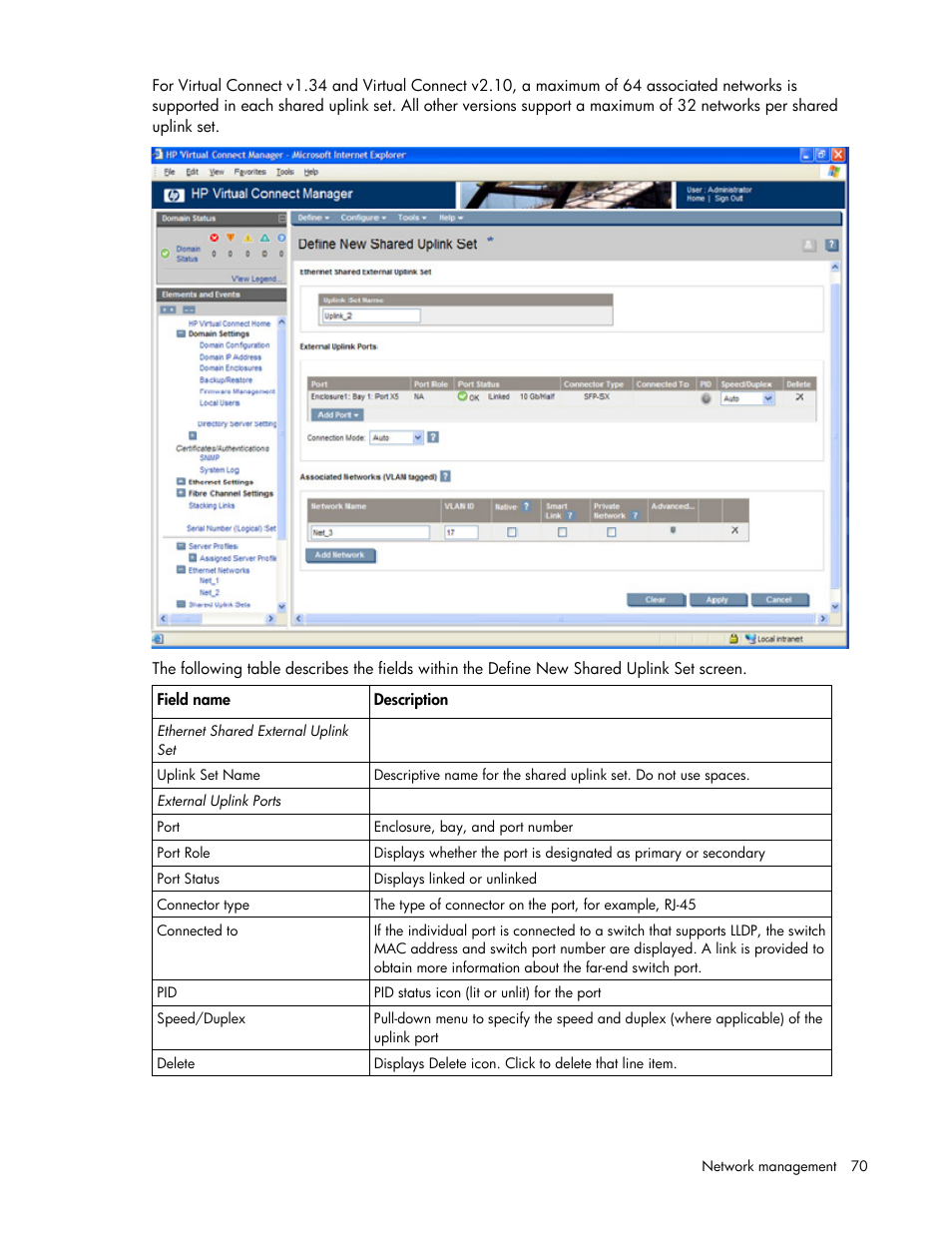 HP Virtual Connect 4Gb Fibre Channel Module for c-Class BladeSystem User Manual | Page 70 / 158