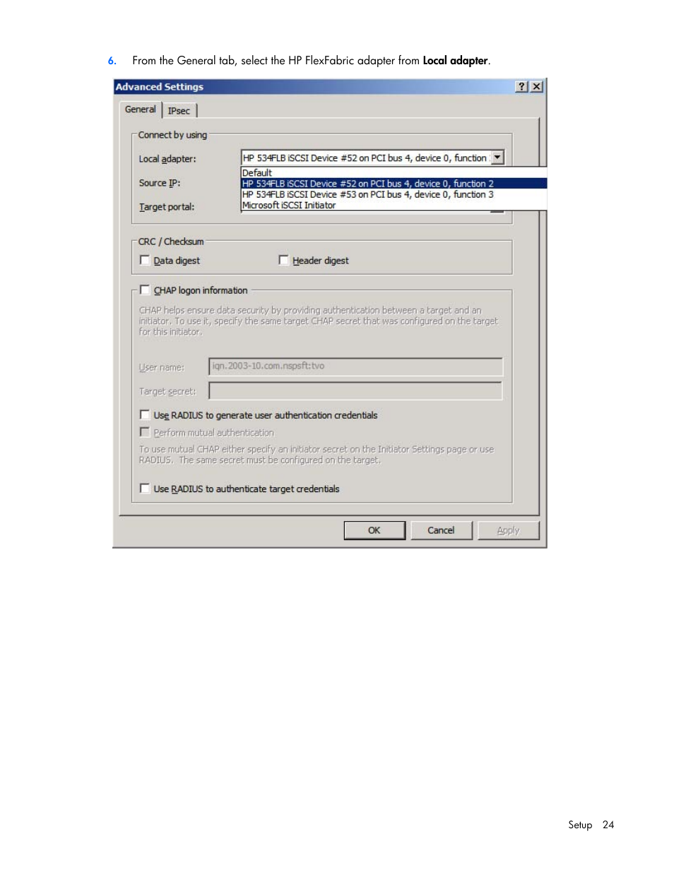 HP FlexFabric 10Gb 2-port 534FLR-SFP Adapter User Manual | Page 24 / 42