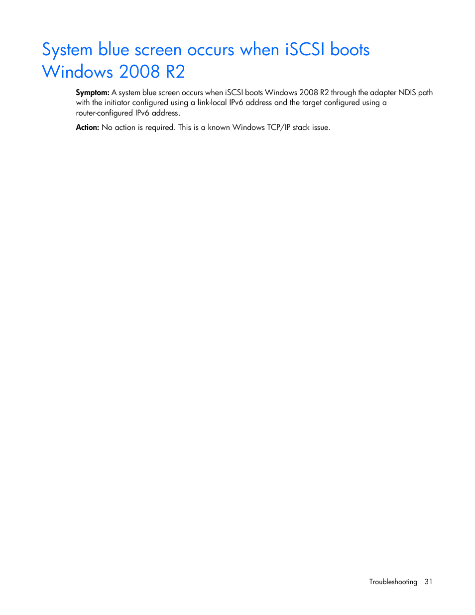 HP FlexFabric 10Gb 2-port 534FLR-SFP Adapter User Manual | Page 31 / 42