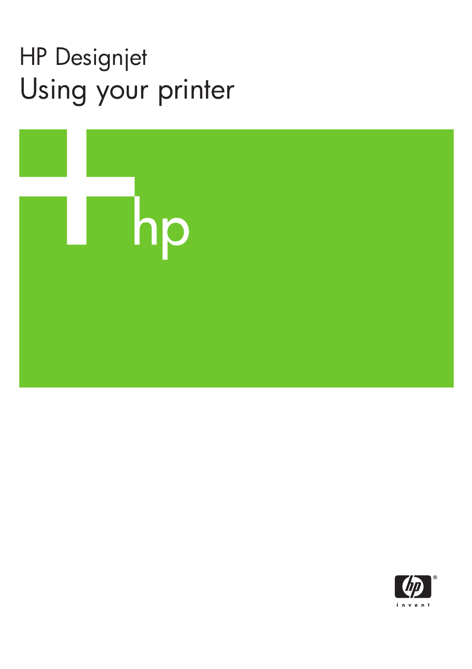 HP Designjet Z6100 Printer series User Manual | 232 pages