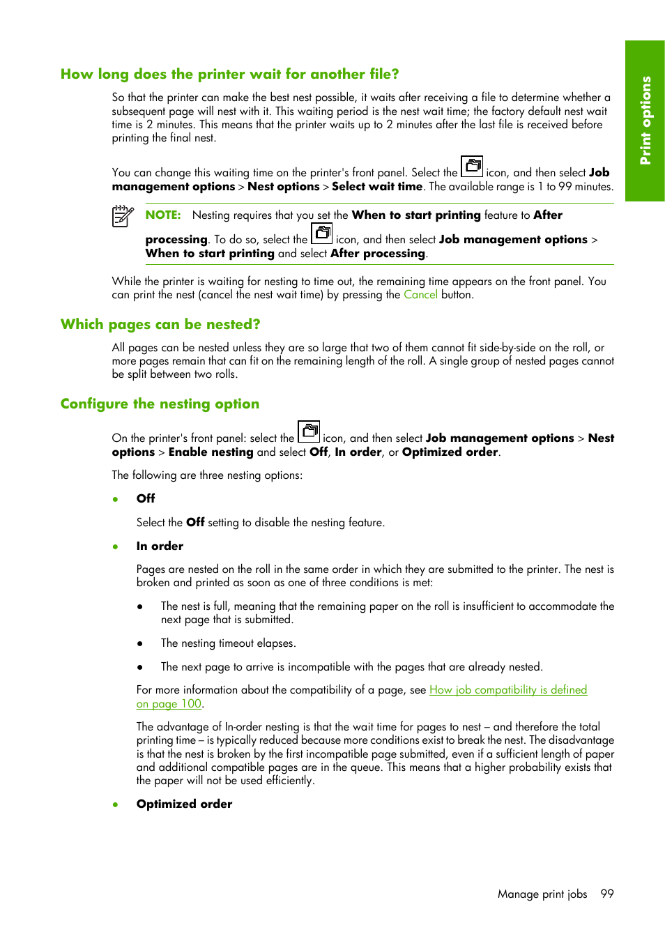 HP Designjet Z6100 Printer series User Manual | Page 111 / 232