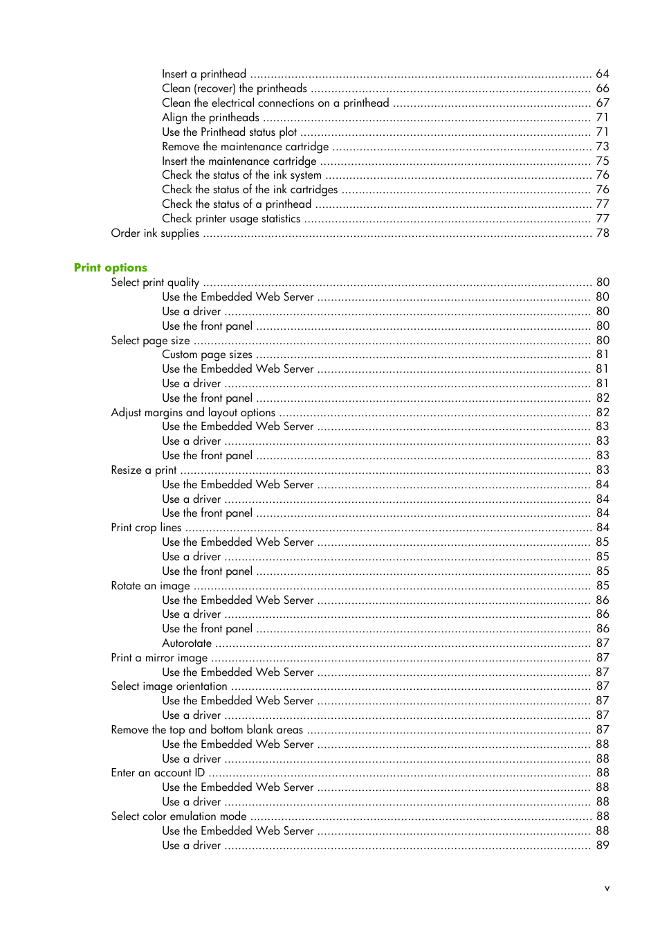 HP Designjet Z6100 Printer series User Manual | Page 7 / 232