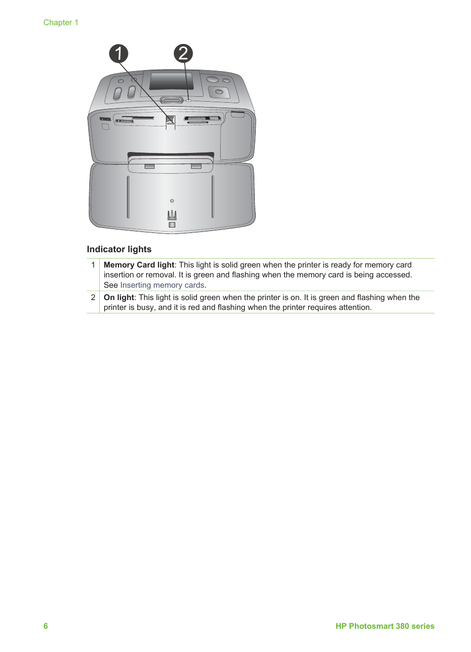 HP Photosmart 385 Compact Photo Printer User Manual | Page 12 / 75