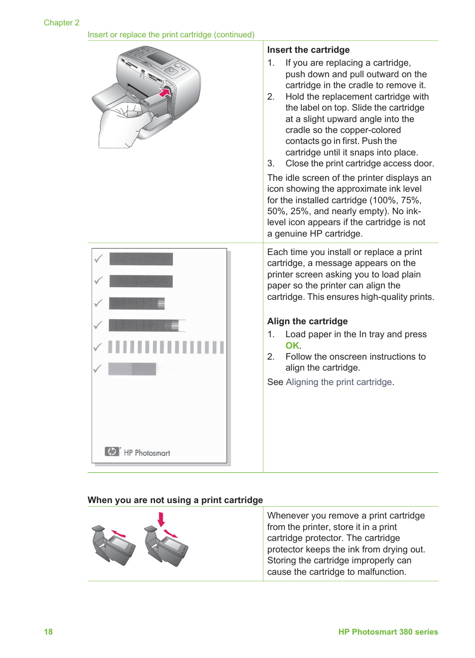 HP Photosmart 385 Compact Photo Printer User Manual | Page 24 / 75