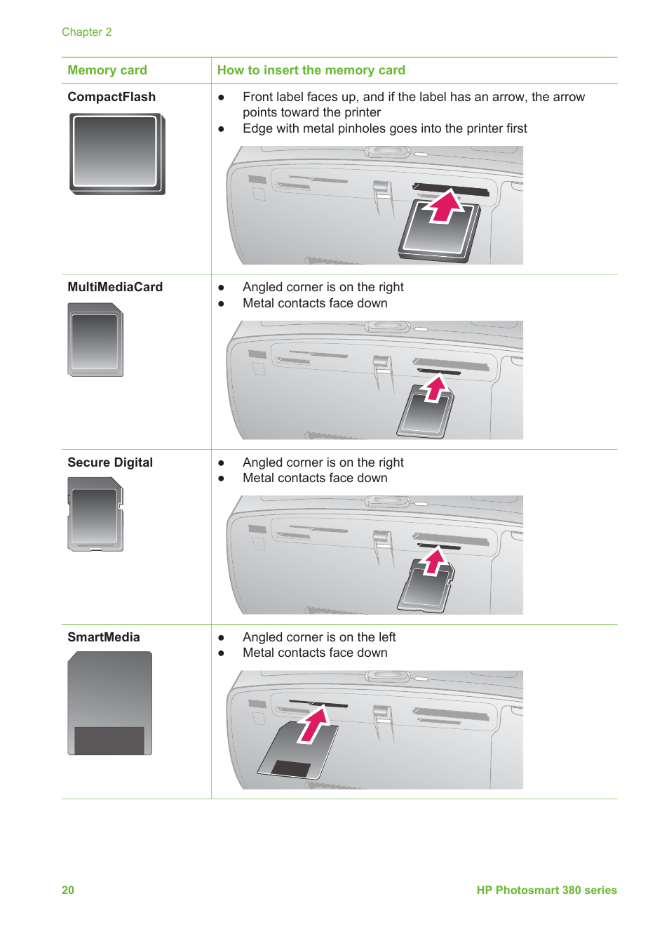 HP Photosmart 385 Compact Photo Printer User Manual | Page 26 / 75