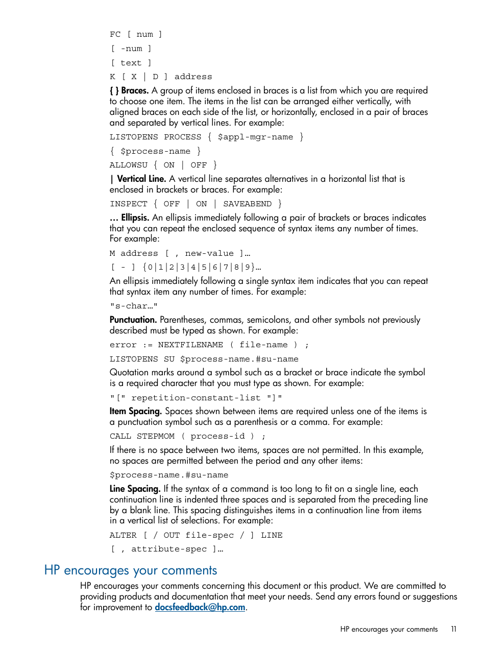 Hp encourages your comments | HP Integrity NonStop J-Series User Manual | Page 11 / 113